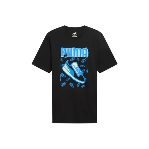 PUMA Кроссовки Graphic Tee T-Shirt Мужская Черная