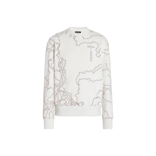 Ermenegildo Zegna Белый Мужской Свитшот
