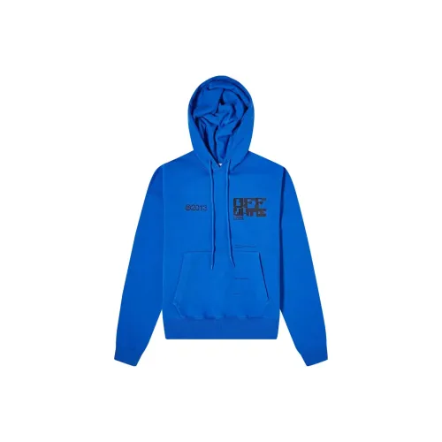 Off Белый Синий Мужские Толстовки