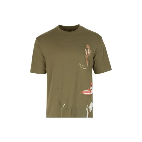 Nike Clothing Оливково-зеленые Мужские T-рубашки