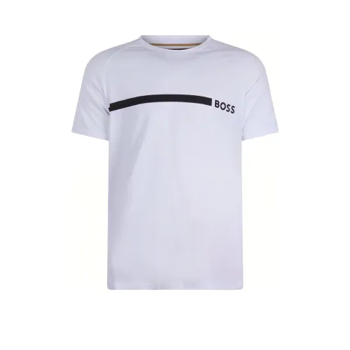 Hugo Boss Белая Мужская T-Рубашка