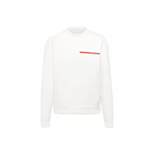 PRADA Белый Мужской Свитшот