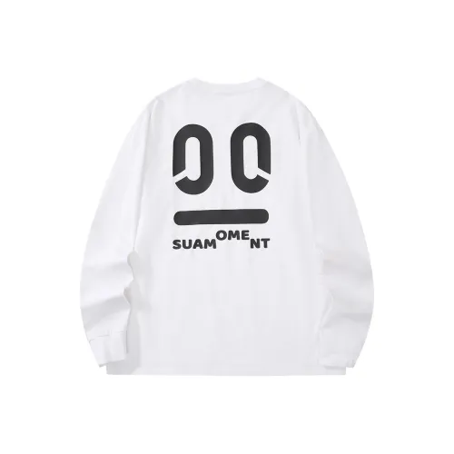 Suamoment Комплект для пары Весенний Осенний Повседневный Топ T-рубашка Унисекс