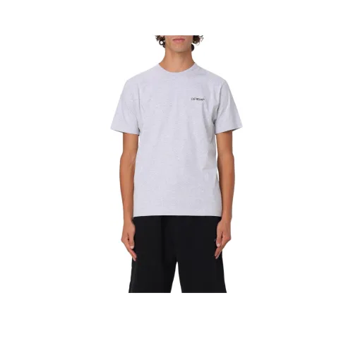 Off Белый FW24 T Рубашка Мужская Серый