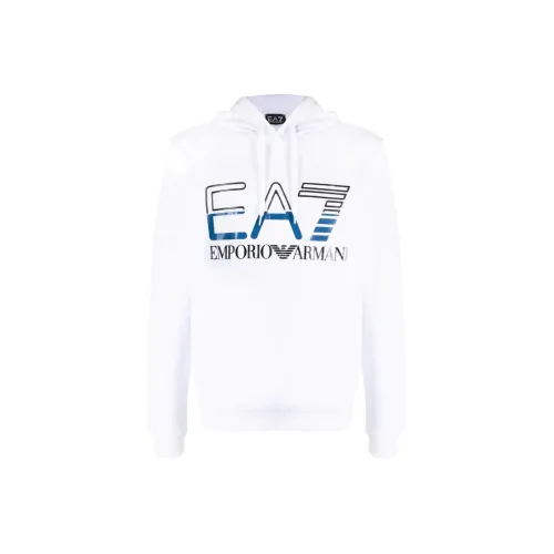 EMPORIO ARMANI EA7 SS23 Свитшот Мужской Белый
