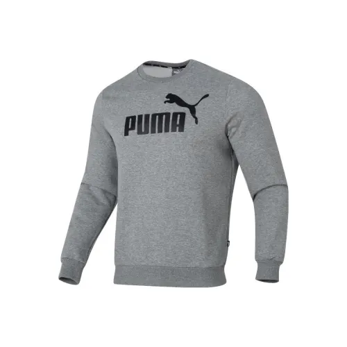 PUMA Crew TR Big Logo Светло-серый Унисекс Свитшоты