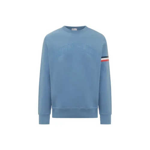 MONCLER Светло-синие мужские свитшоты