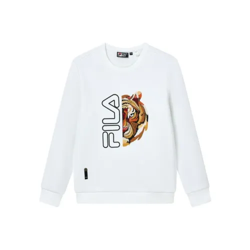 FILA Стандартный Белый Мужской Свитшот