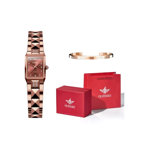 Oupinke Кварцевый Movement Женские Часы 30MM*20mm*8mm Розовый