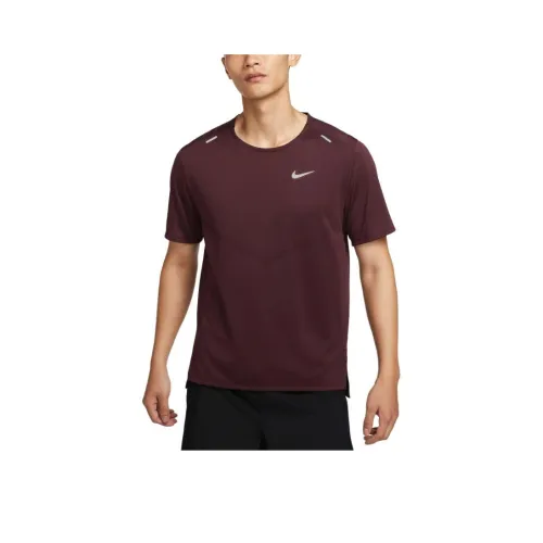 nike Шаговый шов 365Dri Форма T Рубашка Мужская Бордовая