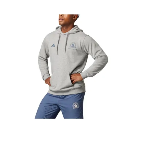 Adidas Boston Marathon® 2024 Graphic Толстовка Свитшот Мужской Серый