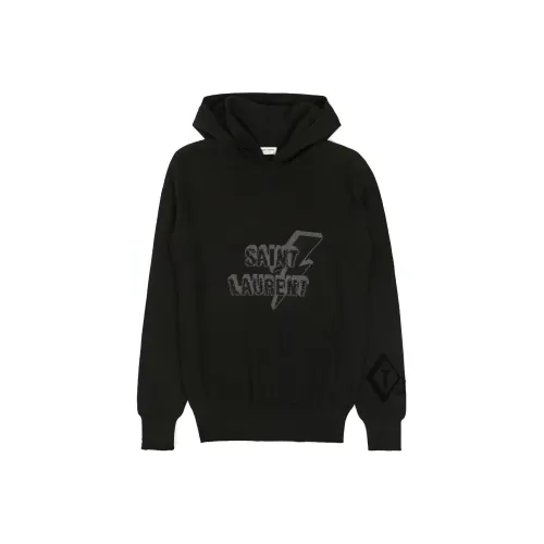 SAINT LAURENT Мужские черные свитшоты