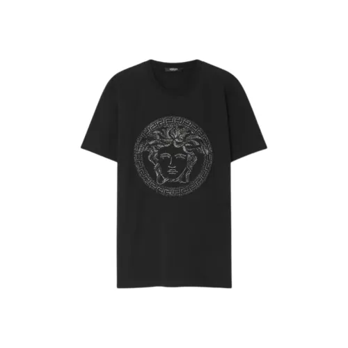 VERSACE Мужские черные T-рубашки