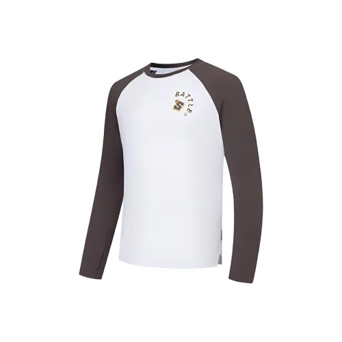 QIAODAN T-Рубашка Мужская Jordan Белый Van Dyke Браун