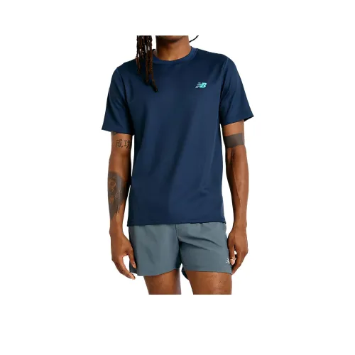 New Balance Tournament Top T-Shirt Мужская Синяя NNY
