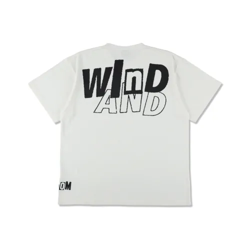 Wind And Sea VOLCOM Collaboration Белая Унисекс Футболка