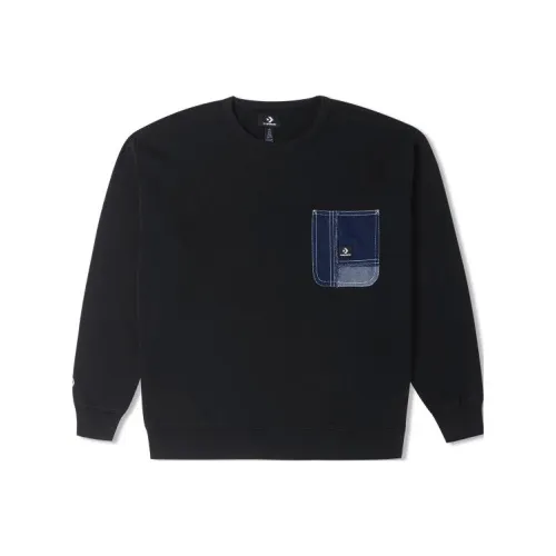 Конверс Черные Мужские Свитшоты