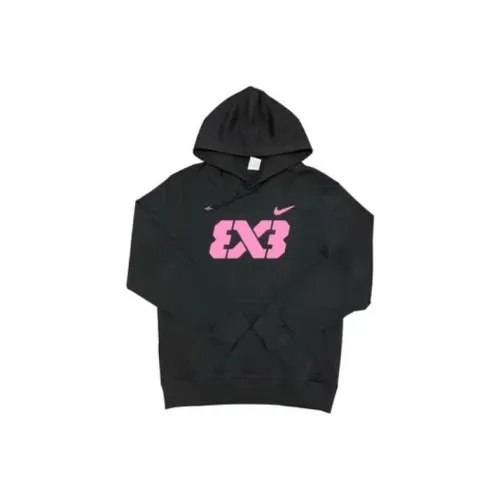 Nike 3x4 Черный Розовый Мужские Толстовки