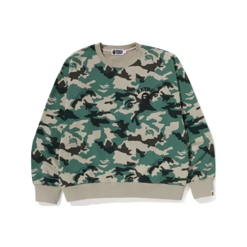 A BATHING APE SS23 Свитшот Мужской Армейский Зеленый