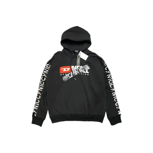 DIESEL Черные Мужские Свитшоты