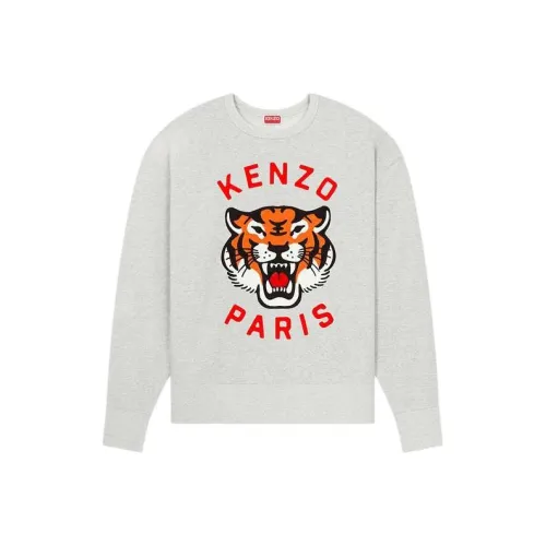 KENZO Вышитый OVERSIZED Унисекс Толстовка Унисекс Серый