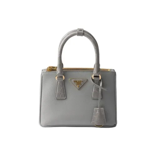 PRADA Galleria Killer Bag Телячья кожа Одно плечо Сумка Мини Женская Облачный серый