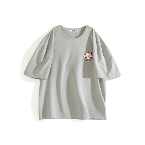 ONE PIECE Students' Повседневный Короткий рукав T-рубашки Мужской Однотонный Базовый