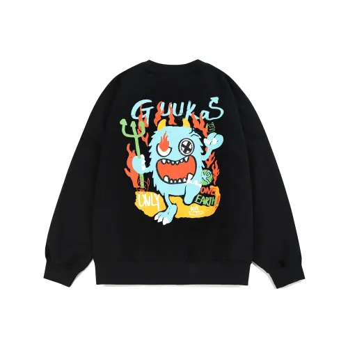 Guuka Черный Унисекс Свитшоты