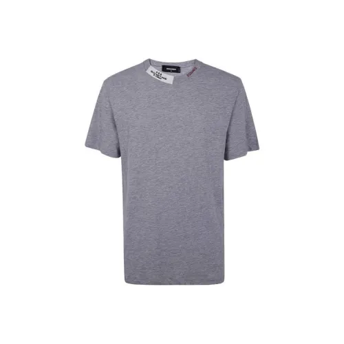 DSQUARED 2 T Рубашка Мужская Темно-Серый