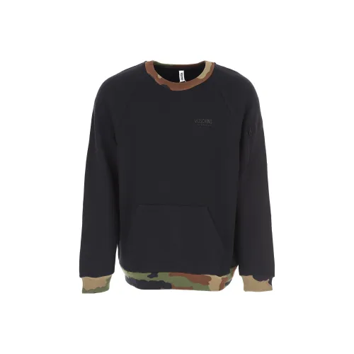 MOSCHINO Мужские черные свитшоты