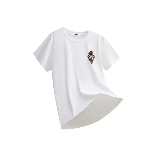 ONE PIECE Students' Короткий рукав T-рубашки Мужской Однотонный Базовый