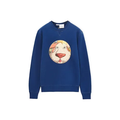LOEWE X Howl's Moving Castle SS23 Свитшот Унисекс Индиго