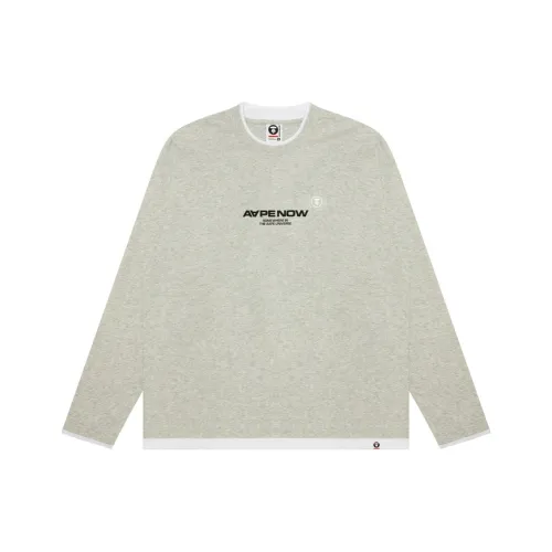 Aape FW24 T Рубашка Мужская Белая Серая