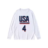 США - Рекомендуемый размер 4, длинный рукав, белый