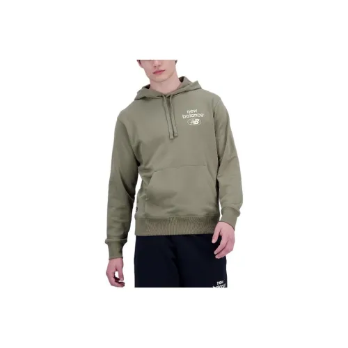 New Balance Essentials Reimagined French Terry Hoodie Hoodie Мужской Зеленый
