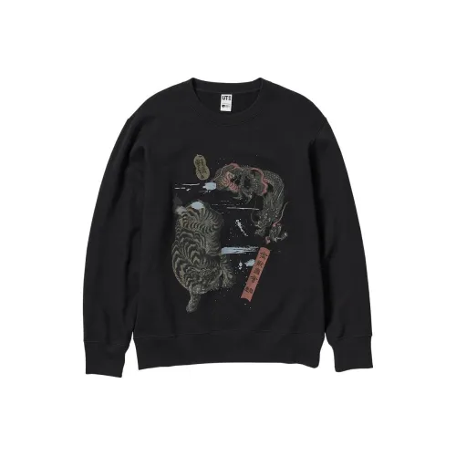 UNIQLO Мужские черные свитшоты