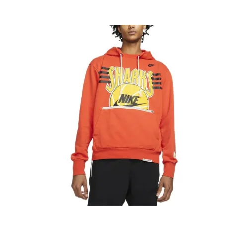 Nike Толстовка Мужская Оранжевая Красная