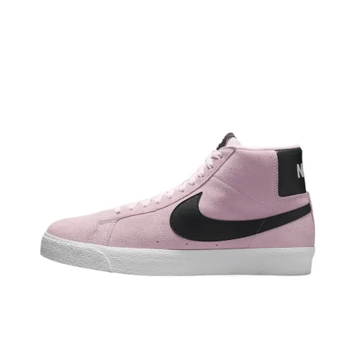 Nike SB Zoom Blazer High Топ Скейтборд Кроссовки Унисекс Розовый Цвет Пены