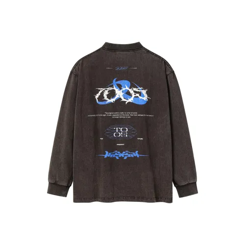 Toos. T-Shirt Унисекс Выстиранный Черный