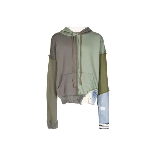 GREG LAUREN Зеленый Мужской Свитшот