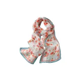 Цветы и ветки, красный, зеленый