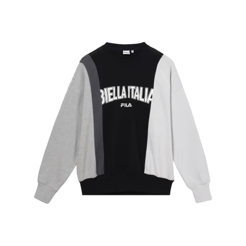 FILA Черный Белый Мужской Свитшот