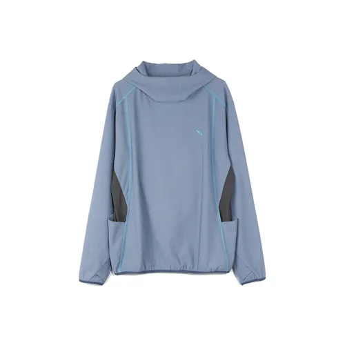 ROARINGWILD Пэчворк Вафельная вязка Толстовка Унисекс