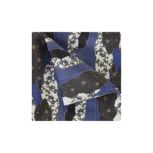 EMPORIO ARMANI Шелковые шарфы Мужской Морской синий