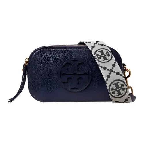 TORY BURCH Miller Litchi Grain Кожа Сумка через плечо Сумка на плечо Мини Женская Синяя