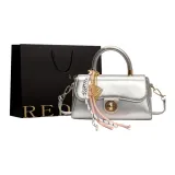 Серебристый + Брелок + Сумка для покупок