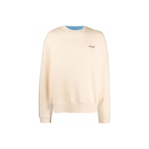 MARNI Бежевый Синий Мужские Свитшоты