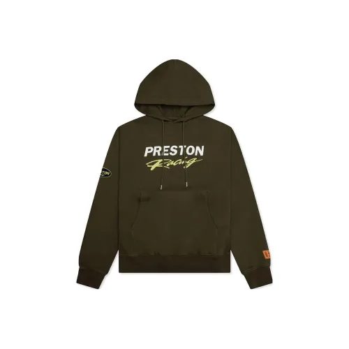 HERON PRESTON Оливково-зеленый Мужские Свитшоты