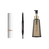 Помада (01# Want to Try Румяна) + Кисть для бровей карандаш + Очищающее масло