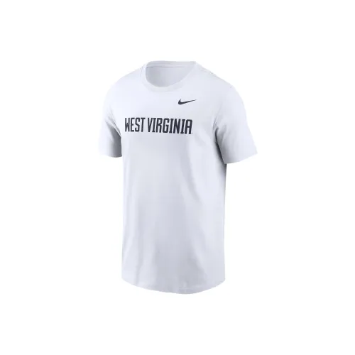 nike West VirginiaCollege Mountaineers Primetime Wordmark T-Shirt Мужской Белый